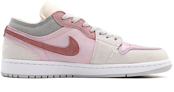 커스텀 에어 조던 1 로우 SE '스팀 퍼핏 핑크-그레이' DN1635-100(Team17-男款小太阳印花灰粉) Order 커스텀 에어 조던 1 로우 SE '스팀 퍼핏 핑크-그레이' DN1635-100(Team17-男款小太阳印花灰粉)