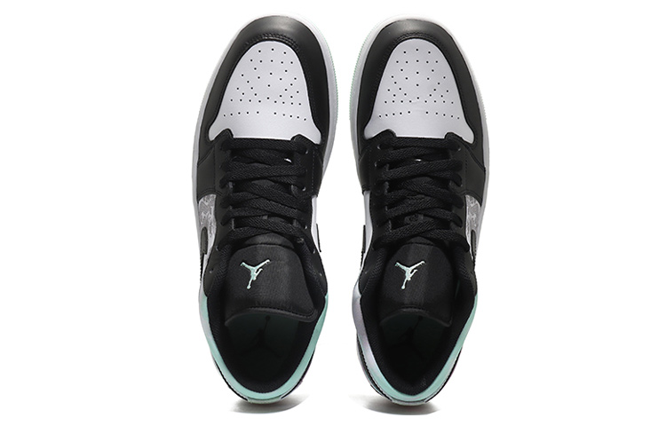 Shop [Kasut Custom] Air Jordan 1 Low SE 'Supernova Jade Blue Dragon' DM1199-100(Team10-涅槃重生男黑白绿QD)