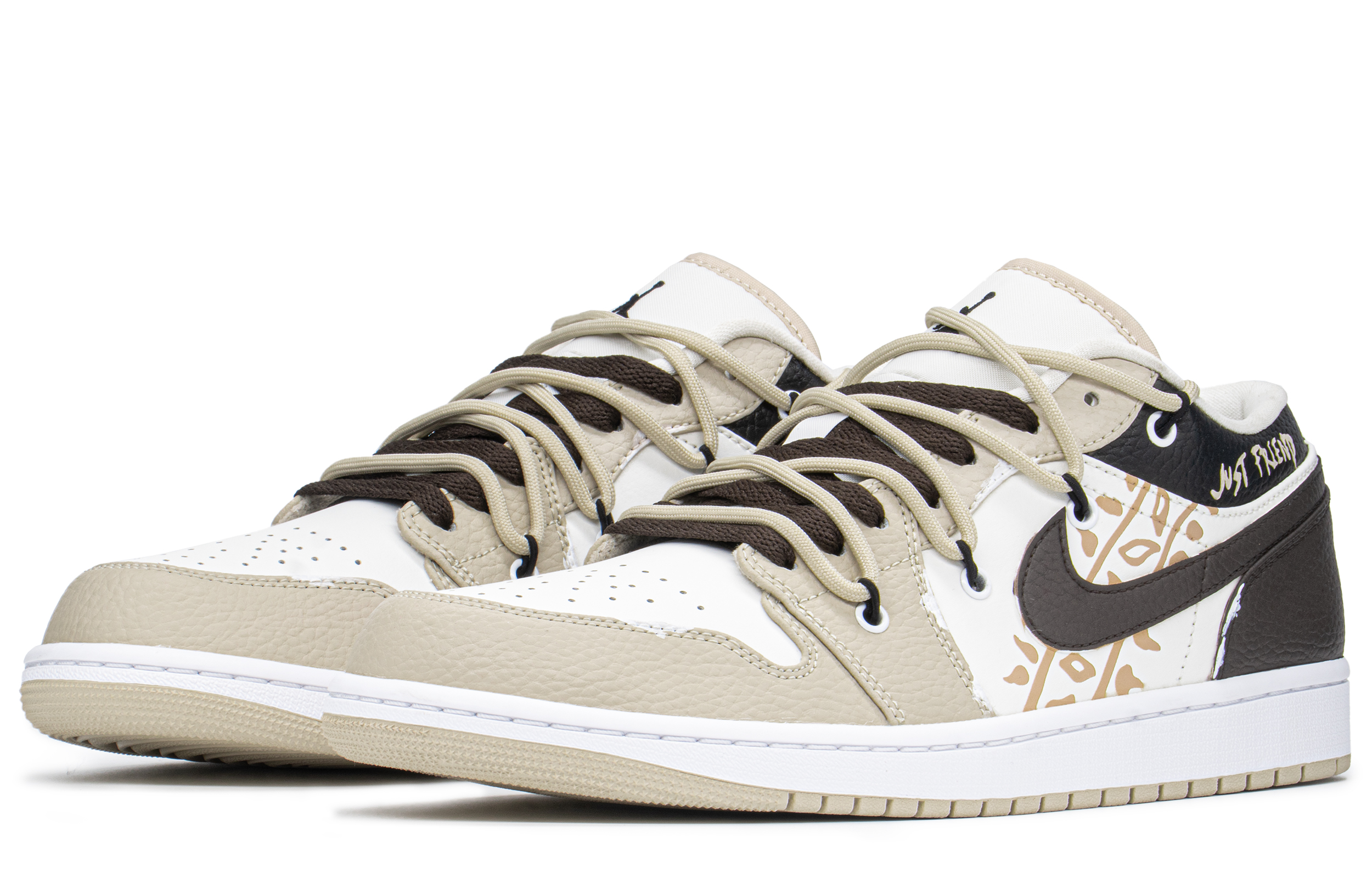 Lookbook [定制鞋款] Air Jordan 1 Low SE ‘情人节棕米色’ FB7168-121(TeamA-AJ搞怪棕)