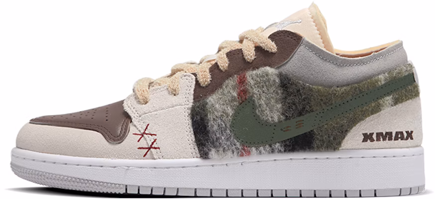 【定制鞋款】Air Jordan 1 Low SE 工艺版“圣诞拼接棕绿色”篮球鞋 DQ3727-100(Teamfour-女款圣诞格子绿) Buy 【定制鞋款】Air Jordan 1 Low SE 工艺版“圣诞拼接棕绿色”篮球鞋 DQ3727-100(Teamfour-女款圣诞格子绿)