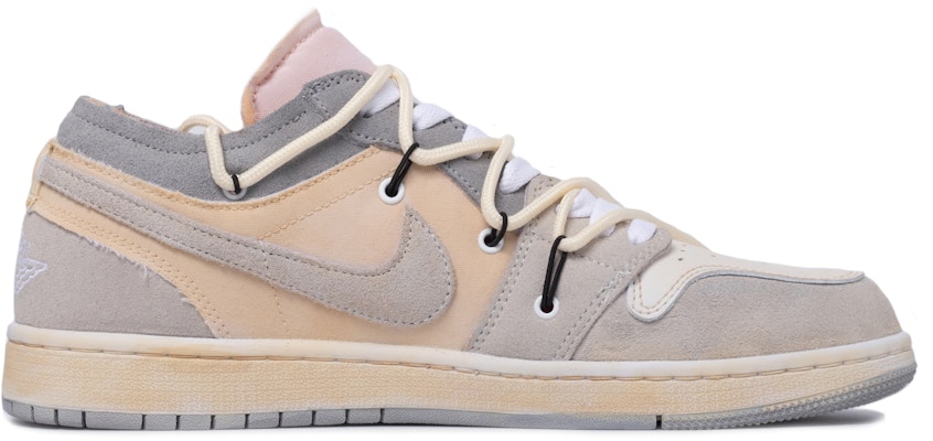 【定制球鞋】Jordan Air Jordan 1 Low SE Craft 改造主题定制 達文西定制 浸染往事 高街 解構 低幫 復古籃球鞋 男款 荔肉白 Order 【定制球鞋】Jordan Air Jordan 1 Low SE Craft 改造主题定制 達文西定制 浸染往事 高街 解構 低幫 復古籃球鞋 男款 荔肉白