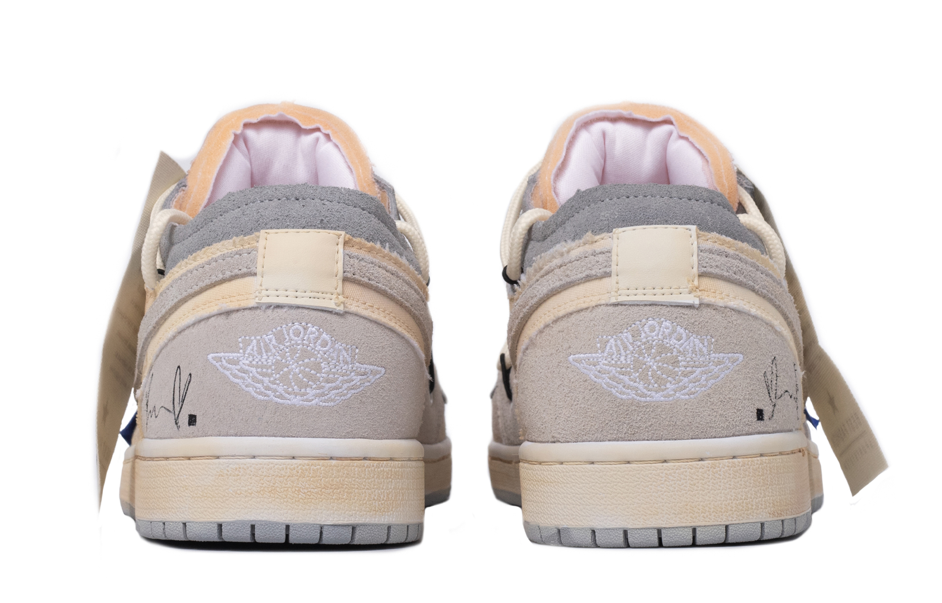 Shop 에어 조던 1 로우 SE 크래프트 "다빈치 베이지 그레이" DQ3727-100(TeamM-女款浸染往事荔肉白)