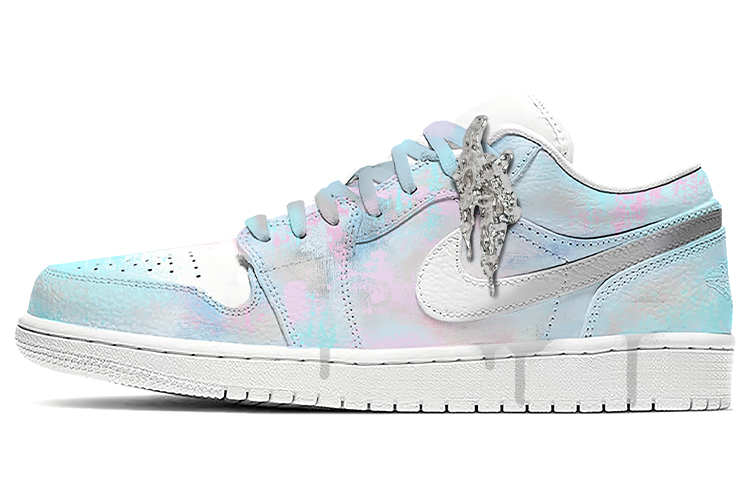 [Custom Shoes] Jordan 1 Low Spray Paint Future Tech 'Glacial Melt'