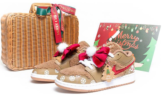 에어 조던 1 로우 유틸리티 '테디베어 크리스마스' (커스텀) DO2233-264(Team柒-女款羊羔毛麋鹿SBOX) Buy 에어 조던 1 로우 유틸리티 '테디베어 크리스마스' (커스텀) DO2233-264(Team柒-女款羊羔毛麋鹿SBOX)