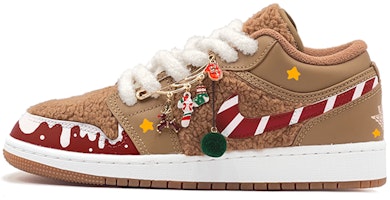 【定製球鞋】 Jordan Air Jordan 1 Low Utility Teddy Bear 泰迪熊 耶誕禮物 羊羔絨 復古休閒 低筒 復古籃球鞋 GS 土黃色 Order 【定製球鞋】 Jordan Air Jordan 1 Low Utility Teddy Bear 泰迪熊 耶誕禮物 羊羔絨 復古休閒 低筒 復古籃球鞋 GS 土黃色