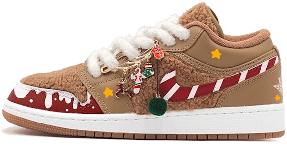 【定製球鞋】 Jordan Air Jordan 1 Low Utility Teddy Bear 泰迪熊 耶誕禮物 羊羔絨 復古休閒 低筒 復古籃球鞋 GS 土黃色 Order 【定製球鞋】 Jordan Air Jordan 1 Low Utility Teddy Bear 泰迪熊 耶誕禮物 羊羔絨 復古休閒 低筒 復古籃球鞋 GS 土黃色