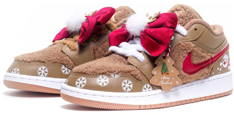 에어 조던 1 로우 유틸리티 '테디베어 크리스마스' (커스텀) DO2233-264(Team柒-女款羊羔毛麋鹿SBOX) Shop 에어 조던 1 로우 유틸리티 '테디베어 크리스마스' (커스텀) DO2233-264(Team柒-女款羊羔毛麋鹿SBOX)