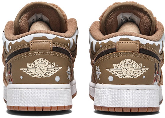 【定制球鞋】Jordan Air Jordan 1 Low Utility“泰迪熊”聖誕小鹿 低幫 復古籃球鞋 GS 棕白 Purchase 【定制球鞋】Jordan Air Jordan 1 Low Utility“泰迪熊”聖誕小鹿 低幫 復古籃球鞋 GS 棕白