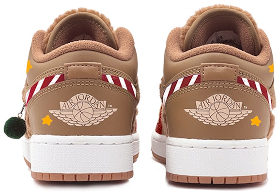 【定製球鞋】 Jordan Air Jordan 1 Low Utility Teddy Bear 泰迪熊 耶誕禮物 羊羔絨 復古休閒 低筒 復古籃球鞋 GS 土黃色 Purchase 【定製球鞋】 Jordan Air Jordan 1 Low Utility Teddy Bear 泰迪熊 耶誕禮物 羊羔絨 復古休閒 低筒 復古籃球鞋 GS 土黃色