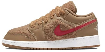 【定製球鞋】 Jordan Air Jordan 1 Low Utility Teddy Bear 泰迪熊 耶誕禮物 羊羔絨 復古休閒 低筒 復古籃球鞋 GS 土黃色 Details for 【定製球鞋】 Jordan Air Jordan 1 Low Utility Teddy Bear 泰迪熊 耶誕禮物 羊羔絨 復古休閒 低筒 復古籃球鞋 GS 土黃色