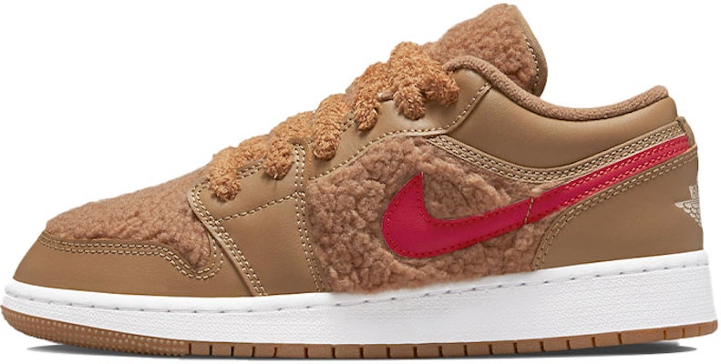 【定制球鞋】Jordan Air Jordan 1 Low Utility“泰迪熊”聖誕小鹿 低幫 復古籃球鞋 GS 棕白 Sizing 【定制球鞋】Jordan Air Jordan 1 Low Utility“泰迪熊”聖誕小鹿 低幫 復古籃球鞋 GS 棕白