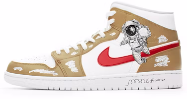 【客製化球鞋】Jordan Air Jordan 1 Mid 未來 宇航员 模擬刮刮樂 Mars 中筒 復古籃球鞋 男款 紅棕 2021 Buy 【客製化球鞋】Jordan Air Jordan 1 Mid 未來 宇航员 模擬刮刮樂 Mars 中筒 復古籃球鞋 男款 紅棕 2021