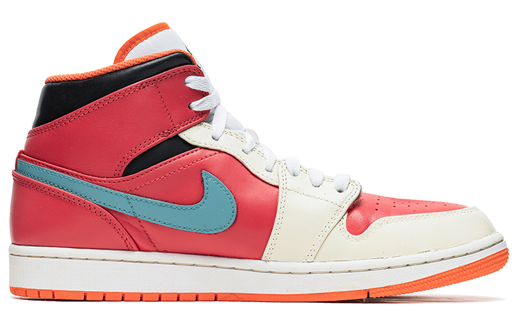 Lookbook [Zapatos Personalizados] Air Jordan 1 Mid 2023 'Grafiti Blanco Rojo' DM3531-800(Team22-男款新年白红A-BOX)