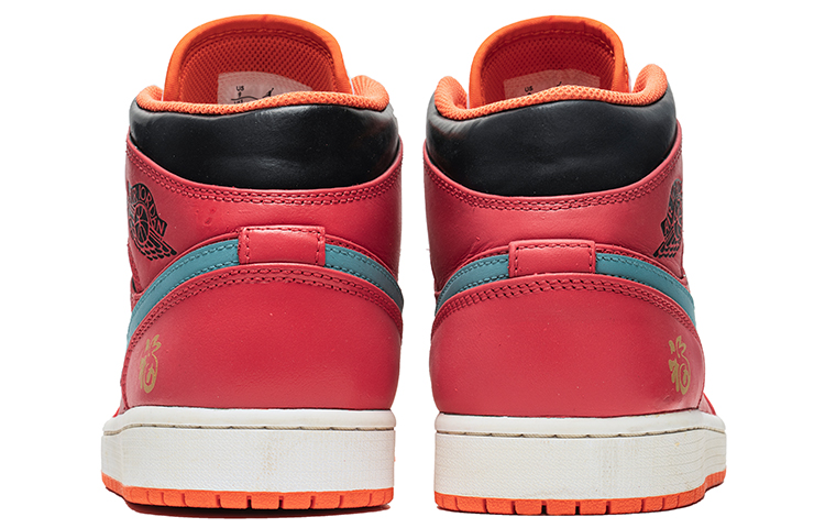 Purchase [Zapatos Personalizados] Air Jordan 1 Mid 2023 'Grafiti Blanco Rojo' DM3531-800(Team22-男款新年白红A-BOX)