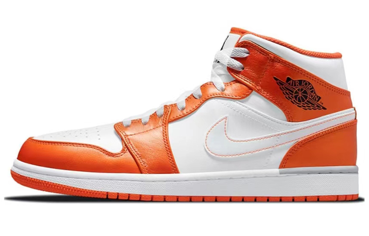 Cheap [Zapatos Personalizados] Air Jordan 1 Mid 2023 'Grafiti Blanco Rojo' DM3531-800(Team22-男款新年白红A-BOX)