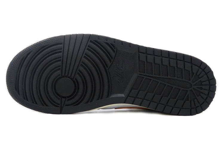 Details for [定制鞋] Air Jordan 1 Mid '陈旧腰果花紫黄' 554724-170(Team肆-男款喷绘紫金腰果花)