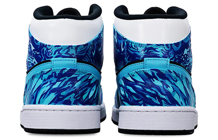 Shop 에어 조던 1 미드 '천사 게이머' (커스텀) 554724-132(Teamone-AJ男款天使)