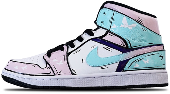 custom-shoes-air-jordan-1-mid-anime-butterfly-ninja