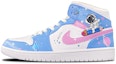 Buy Zapatillas Personalizadas Air Jordan 1 Mid 'Azul Astronauta Blanco Rosa' 554724-130(TeamT-环保男款宇航员白蓝)