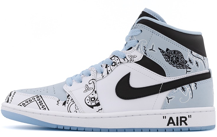 custom-shoes-air-jordan-1-mid-asymmetrical-street-cashew-flower