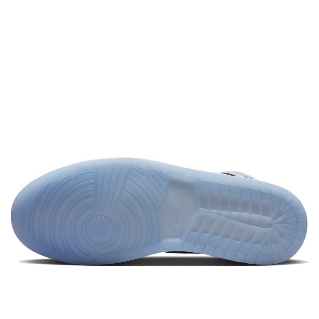 Details for [Zapatos Personalizados] Air Jordan 1 Mid 'Flor de Anacardo Asimétrica' DV1308-104(Team肆-男款白蓝鸳鸯腰果花A)