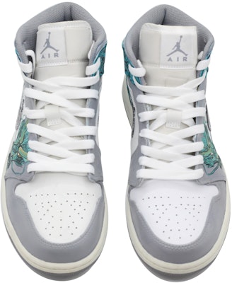 【客製球鞋】Jordan Air Jordan 1 龍年限定 青龍 國風潮流 防滑耐磨輕便 中幫 復古籃球鞋 男款 灰藍 Purchase 【客製球鞋】Jordan Air Jordan 1 龍年限定 青龍 國風潮流 防滑耐磨輕便 中幫 復古籃球鞋 男款 灰藍