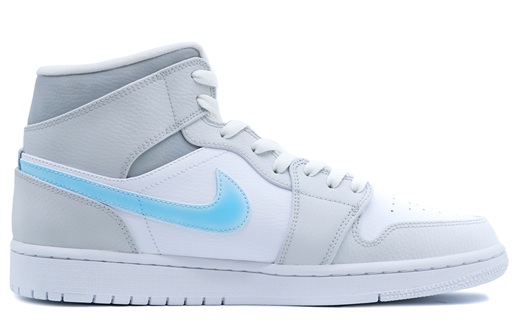Order [定制鞋款] Air Jordan 1 Mid '回到未来-灰蓝' 554724-126(Team拾捌-AJ1能量灯)