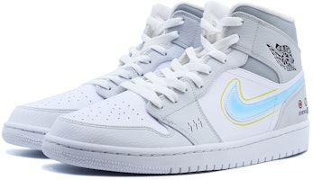 Zapatillas personalizadas Air Jordan 1 Mid 'Volver al Futuro - Gris Azul' 554724-126(Team拾捌-AJ1能量灯) Lookbook Zapatillas personalizadas Air Jordan 1 Mid 'Volver al Futuro - Gris Azul' 554724-126(Team拾捌-AJ1能量灯)