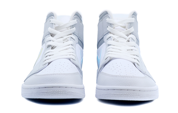 Shop [定制鞋款] Air Jordan 1 Mid '回到未来-灰蓝' 554724-126(Team拾捌-AJ1能量灯)