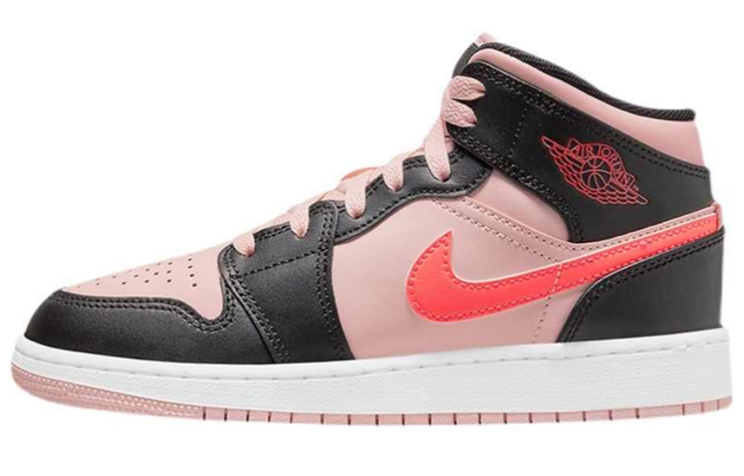 Sizing Jordan 1 Mid Personalizadas "Arcoíris Oso" 554725-604(TEAM64-女款黑粉小熊)