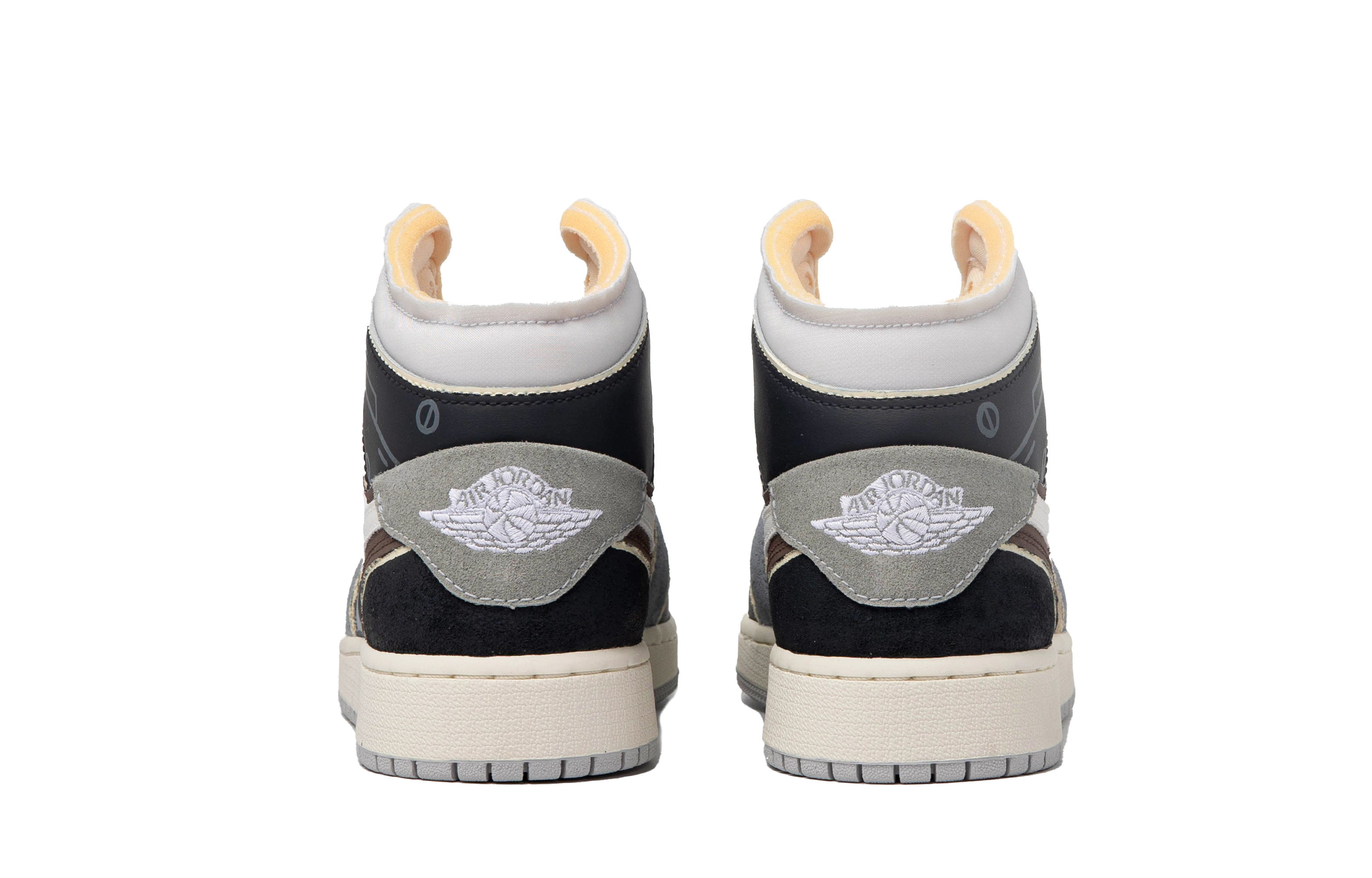 Purchase 【定制球鞋】 Jordan Air Jordan 1 Mid 達芬奇定制 特殊鞋盒 裂縫之外 機能 解構 中幫 復古籃球鞋 GS 黑灰