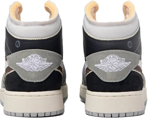 【定制球鞋】 Jordan Air Jordan 1 Mid 達芬奇定制 特殊鞋盒 裂縫之外 機能 解構 中幫 復古籃球鞋 GS 黑灰 Purchase 【定制球鞋】 Jordan Air Jordan 1 Mid 達芬奇定制 特殊鞋盒 裂縫之外 機能 解構 中幫 復古籃球鞋 GS 黑灰