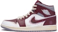 Buy 【客製化球鞋】Jordan Air Jordan 1 Mid BIGNIU 熱血青春主題 籃板王 手繪噴繪 中筒 復古籃球鞋 男款 白紅灰