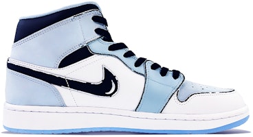 【客製球鞋】喬丹 Air Jordan 1 Mid 球場精靈 天馬行空 禮盒 抗震耐磨防滑 中筒復古籃球鞋 男款 黑藍 Order 【客製球鞋】喬丹 Air Jordan 1 Mid 球場精靈 天馬行空 禮盒 抗震耐磨防滑 中筒復古籃球鞋 男款 黑藍