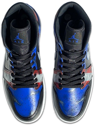 커스텀 에어 조던 1 미드 '블랙 블루' 554724-077(TeamK-超级英雄男款美国队长) Shop 커스텀 에어 조던 1 미드 '블랙 블루' 554724-077(TeamK-超级英雄男款美国队长)