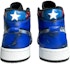 Purchase 커스텀 에어 조던 1 미드 '블랙 블루' 554724-077(TeamK-超级英雄男款美国队长)