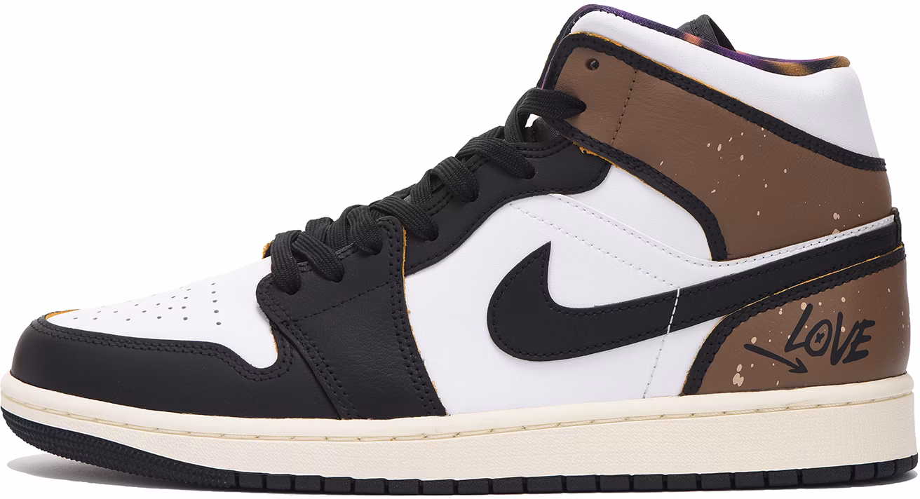 custom-shoes-air-jordan-1-mid-black-brown