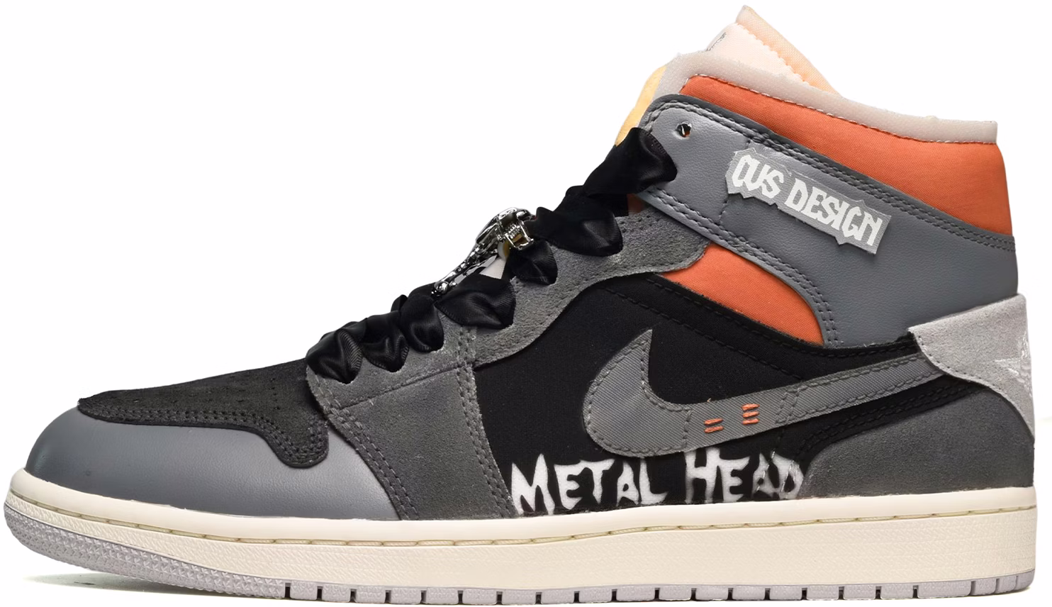 custom-shoes-air-jordan-1-mid-black-grey-orange