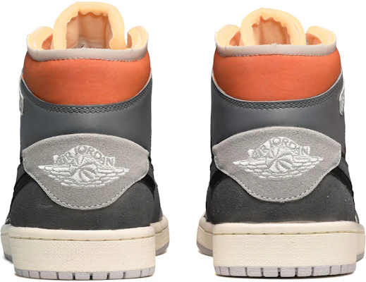 【定制球鞋】 Jordan Air Jordan 1 Mid CUS DESIGN 做舊風 重金屬 中幫 復古籃球鞋 男款 黑灰橙 Shop 【定制球鞋】 Jordan Air Jordan 1 Mid CUS DESIGN 做舊風 重金屬 中幫 復古籃球鞋 男款 黑灰橙