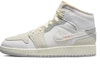 Sizing 【定制球鞋】 Jordan Air Jordan 1 Mid CUS DESIGN 做旧風 重金屬 復古籃球鞋 GS 黑灰橙