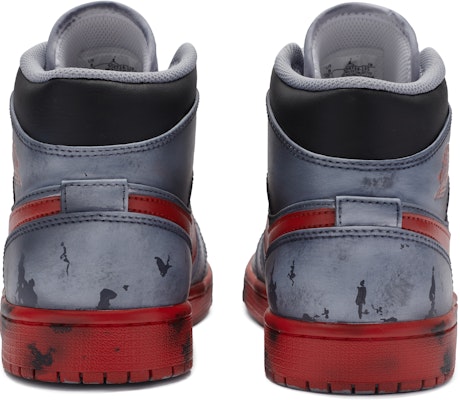 【定制球鞋】Jordan Air Jordan 1 Mid BIGNIU 熱血青春 赤魔王 特殊鞋盒 手繪噴繪 中幫 復古籃球鞋 男款 黑紅 Shop 【定制球鞋】Jordan Air Jordan 1 Mid BIGNIU 熱血青春 赤魔王 特殊鞋盒 手繪噴繪 中幫 復古籃球鞋 男款 黑紅