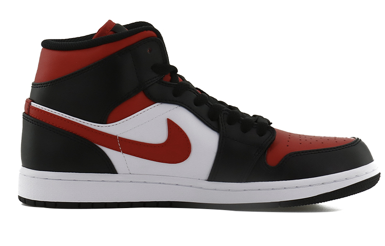 Order [Zapatos Personalizados] Air Jordan 1 Mid 'Pez Koi Negro Rojo' 554724-079(Team10-水墨锦鲤)