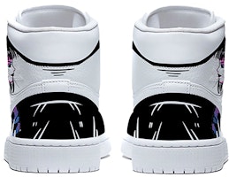 【定制球鞋】Jordan Air Jordan 1 Mid 黑色魅影 拼接塗鴉藝術設計 中幫 復古籃球鞋 男款 黑白 Shop 【定制球鞋】Jordan Air Jordan 1 Mid 黑色魅影 拼接塗鴉藝術設計 中幫 復古籃球鞋 男款 黑白