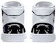 Shop 【定制球鞋】Jordan Air Jordan 1 Mid 黑色魅影 拼接塗鴉藝術設計 中幫 復古籃球鞋 男款 黑白