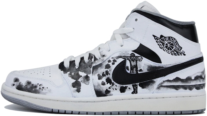 커스텀 에어 조던 1 미드 '검흰' 554724-135(Team39-AMY57至尊宝) Buy 커스텀 에어 조던 1 미드 '검흰' 554724-135(Team39-AMY57至尊宝)