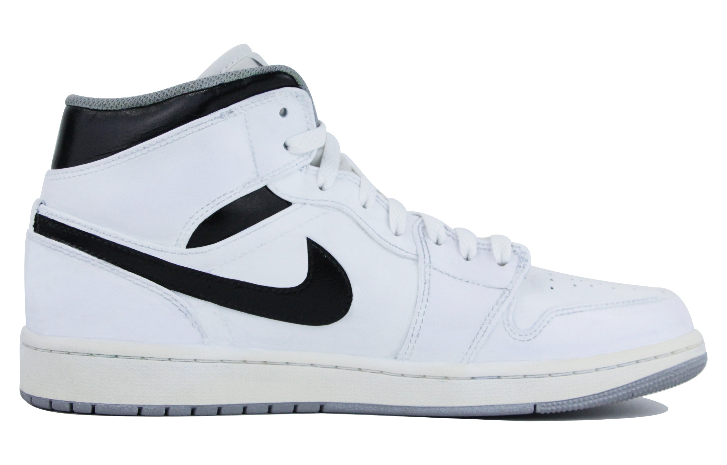 Lookbook [Kasut Custom] Air Jordan 1 Mid 'Hitam Putih' 554724-135(Team39-AMY65蛟龙)