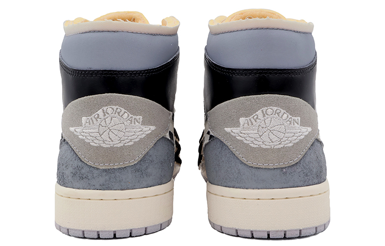 Shop [Sepatu Kustom] Air Jordan 1 Mid 'Hitam Putih' DM9652-100(Team37-男款黑白棋盘)