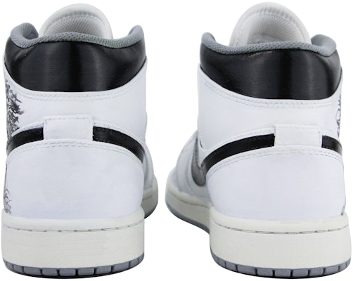 カスタムAJ1ミッド "ブラックホワイト" 554724-135(Team39-AMY65蛟龙) Details for カスタムAJ1ミッド "ブラックホワイト" 554724-135(Team39-AMY65蛟龙)