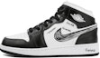 Buy 【客製球鞋】Jordan Air Jordan 1 Mid 黑白塗鴉 清爽一夏 簡約 中筒 板鞋 GS 黑白
