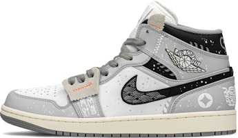 カスタムAJ1 Mid 黒白灰 554724-135(TeamA-貔貅恭喜发财) Buy カスタムAJ1 Mid 黒白灰 554724-135(TeamA-貔貅恭喜发财)